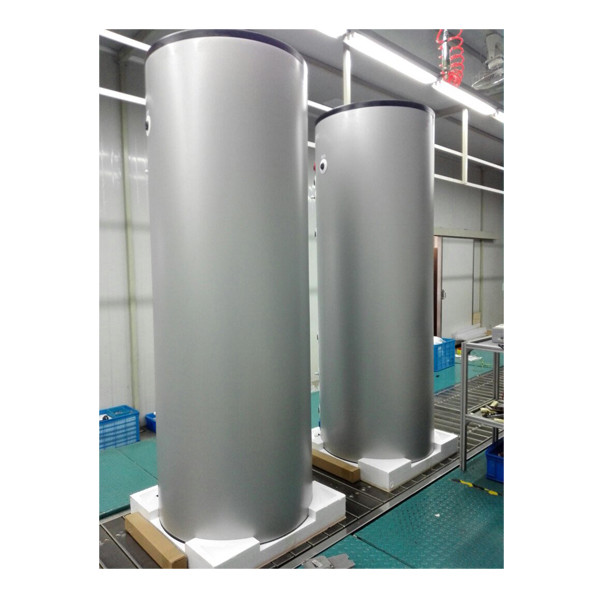 Vertikálna horizontálna zásobná nádrž na vodu alebo roztok s plášťom z nehrdzavejúcej ocele 